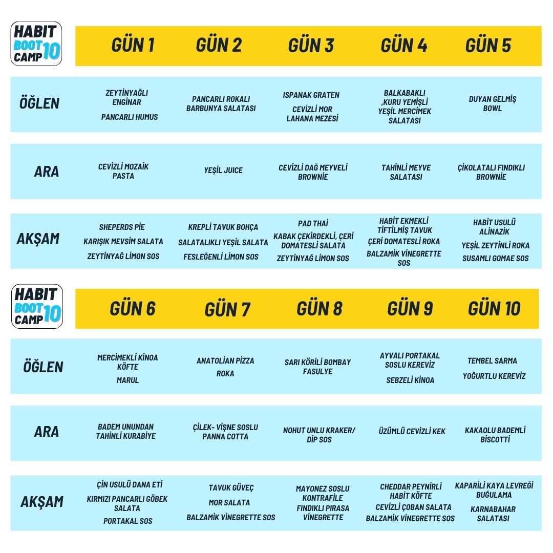 Bootcamp-10 Habit 10 Günlük Yağ Yakım Programı - Görsel 2