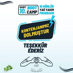 Bootcamp-10 Habit 10 Günlük Yağ Yakım Programı