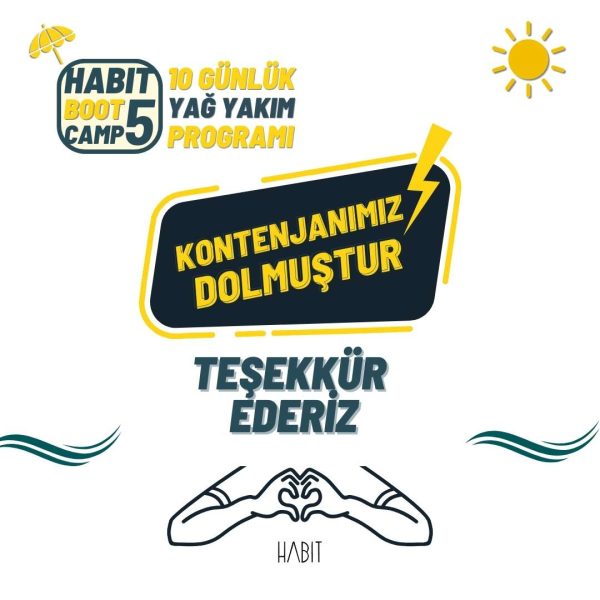 Bootcamp-5 Habit 10 Günlük Yağ Yakım Programı
