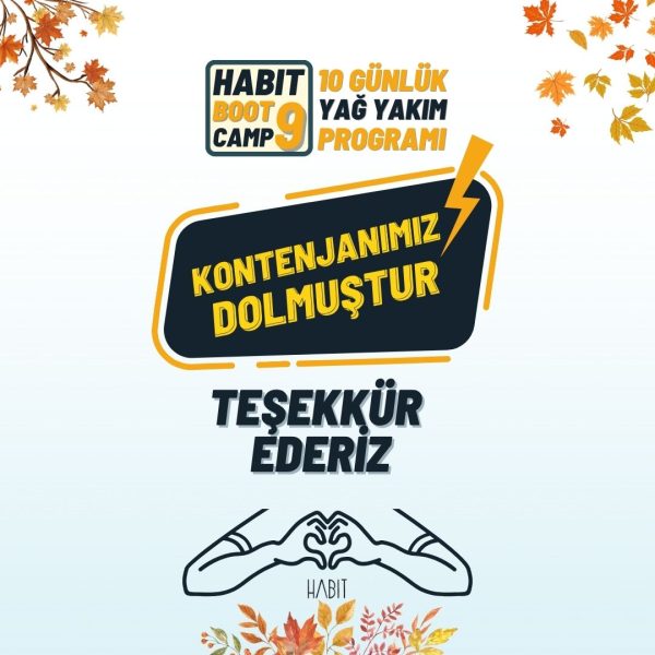 Bootcamp-9 Habit 10 Günlük Yağ Yakım Programı